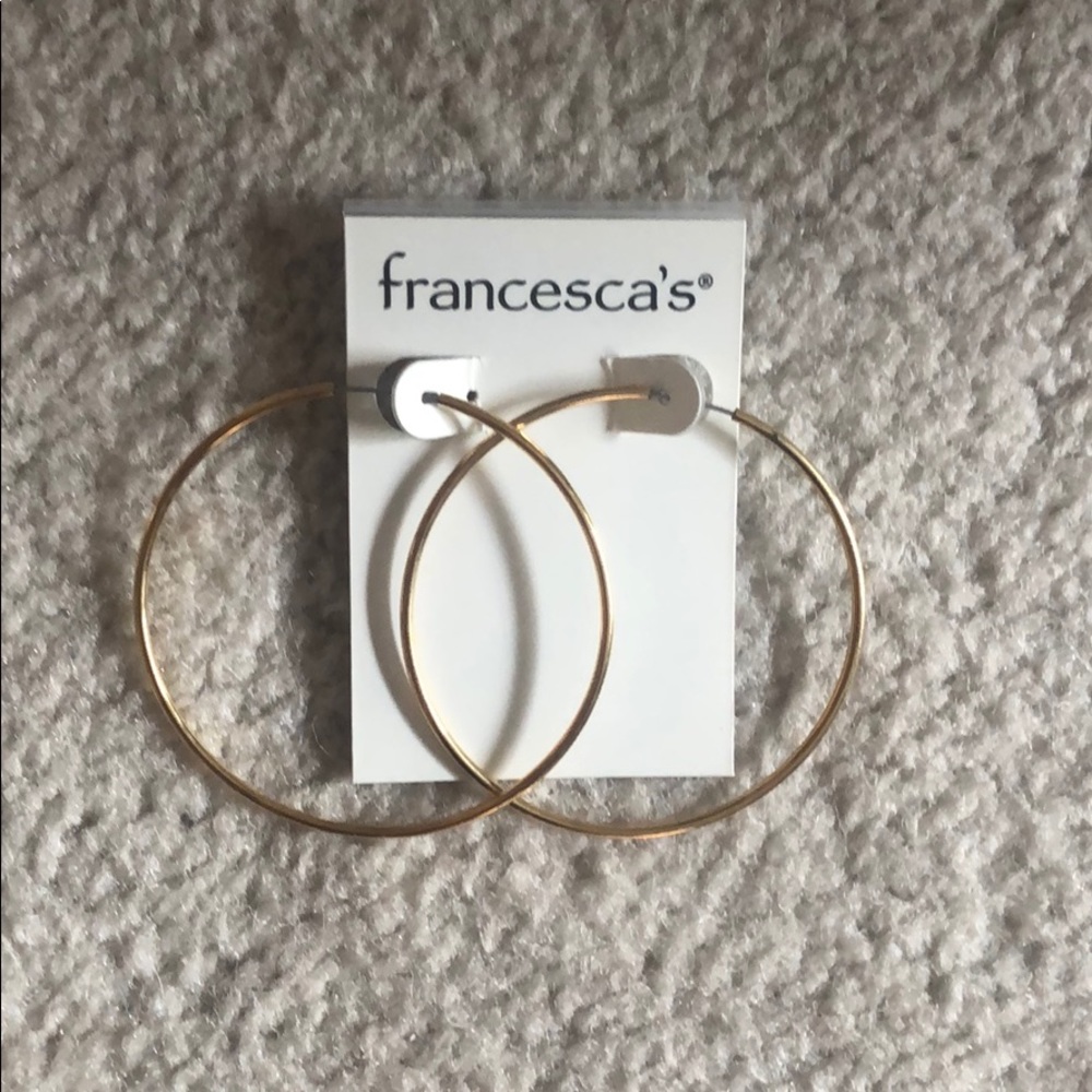 NEW GOLD HOOP FRANCESCA’S EARRINGS